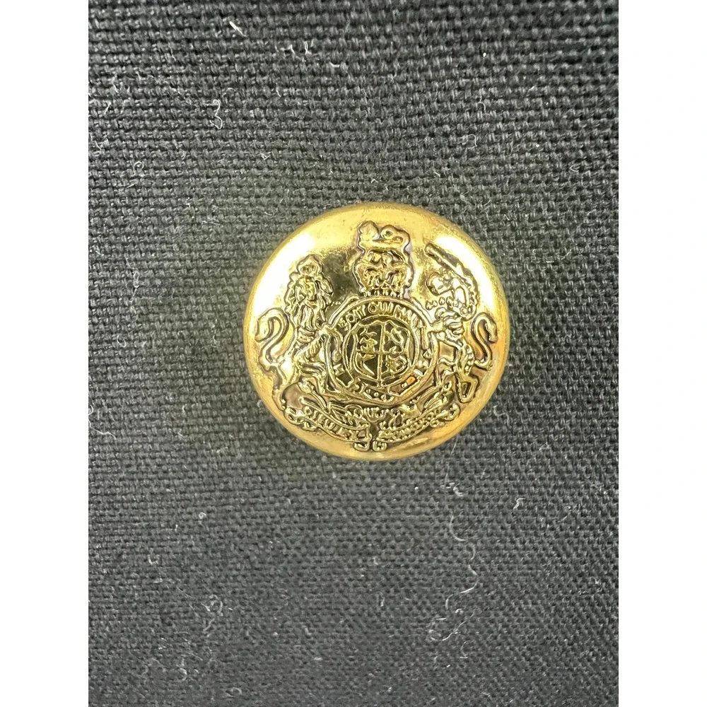 Banana Republic ICON BLAZER Double Breasted Gold Button Blazer Size 12 - Picture 5 of 10